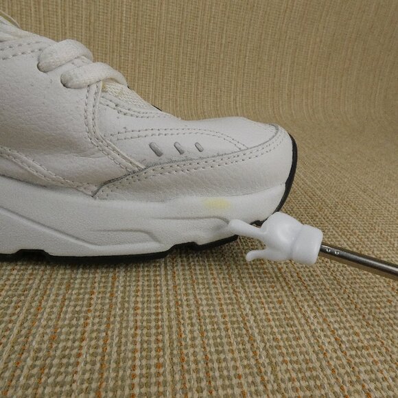 Nike Air Definition Sneakers Mens 11.5 White Leather Navy 308256-141 NEW main image 6